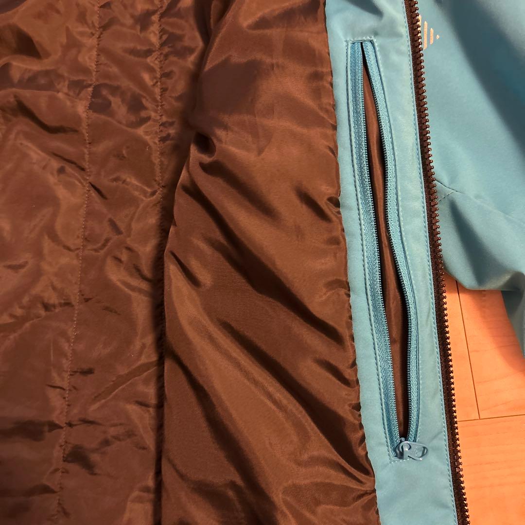 DESCENTE スキーウェア 青/黒 フード付き Mサイズ