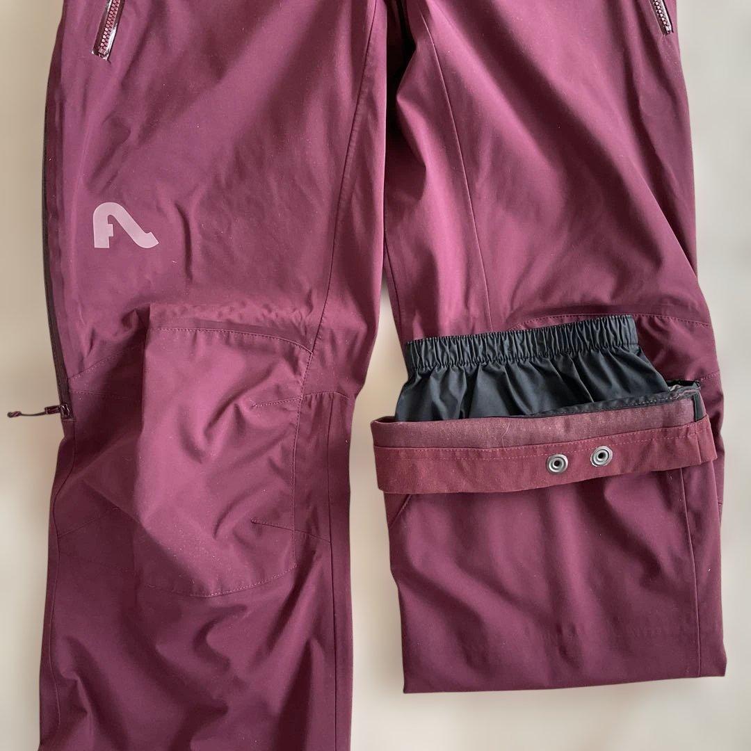 FLYLOW スキー・スノーボードBIBパンツ　ワインレッド