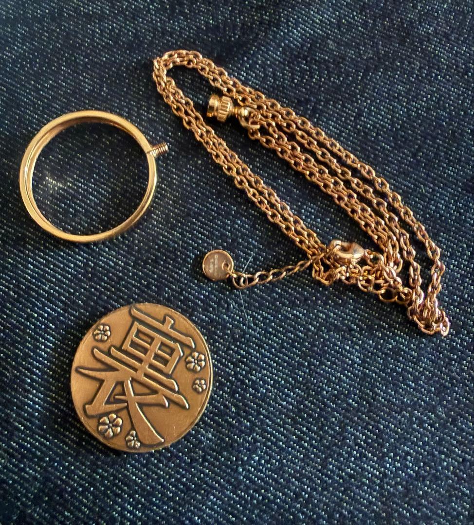 【中古】鬼滅の刃　鬼滅　銅貨ネックレス　栗花落カナヲ　バンダイ