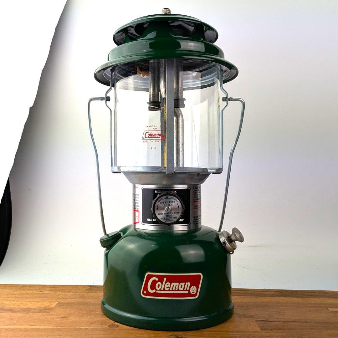 極美品 コールマン 220K195 ランタン 81年5月 箱付 COLEMAN