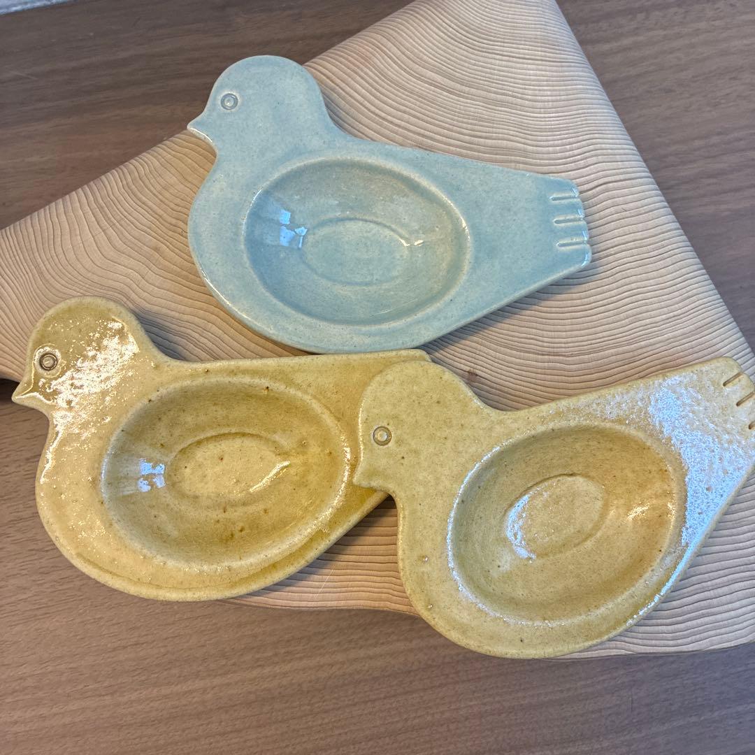 錆枝　studio potter koedaトリ豆皿3点セット