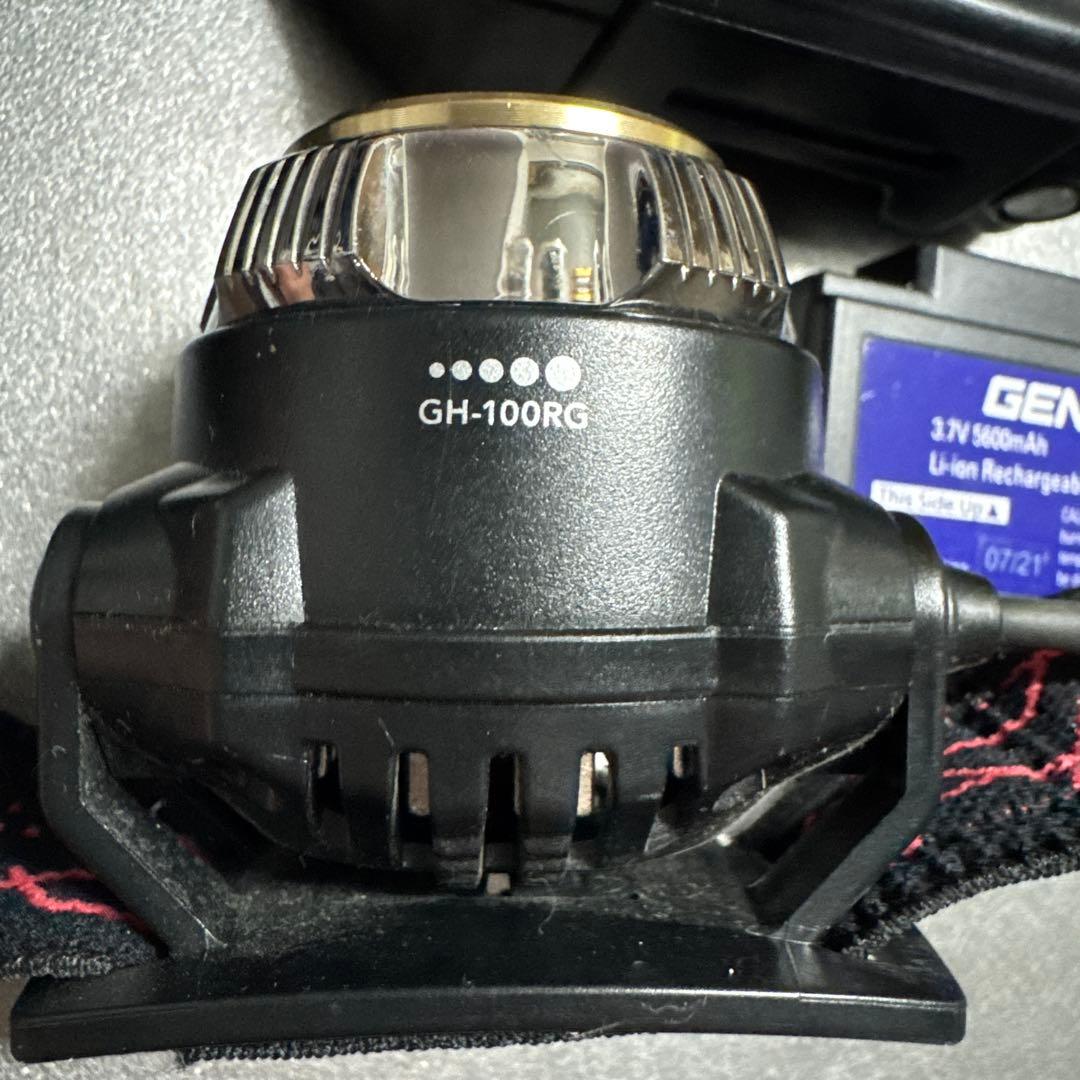 GENTOS GH-100RG ヘッドランプ 5600mAh