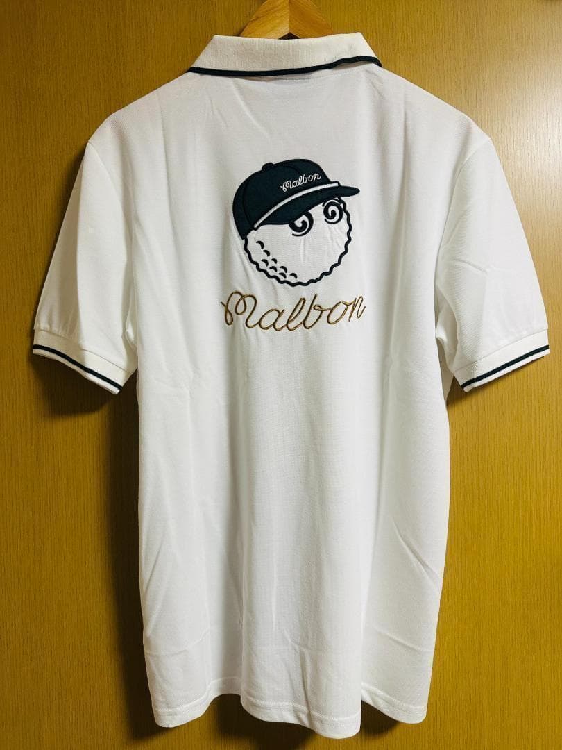 新品 白XXL マルボンゴルフ ポロシャツ シャツ メンズウェア トップス 半袖