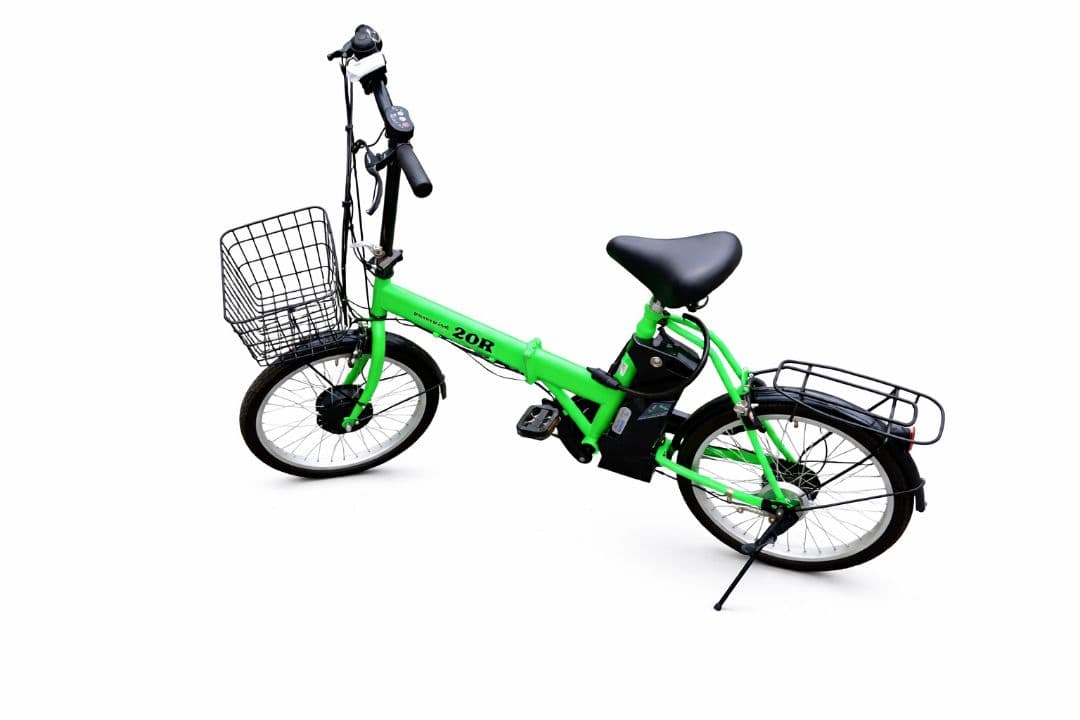 アイジュサイクル 折りたたみ電動アシスト自転車 6段変速　引き取り限定