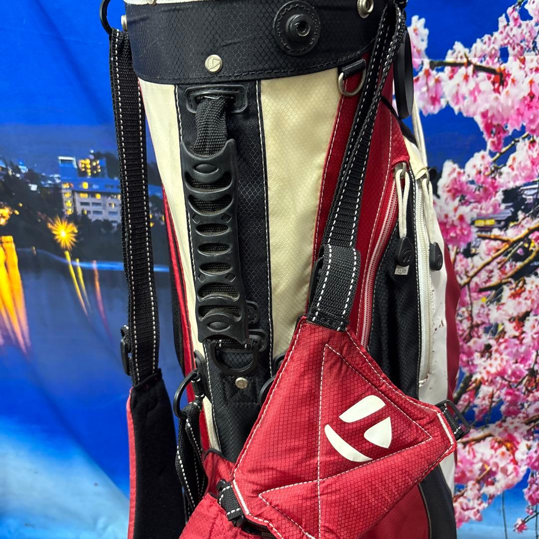 寶BY-1245 テーラーメイド スタンド型 キャディバッグ 軽量 レッド