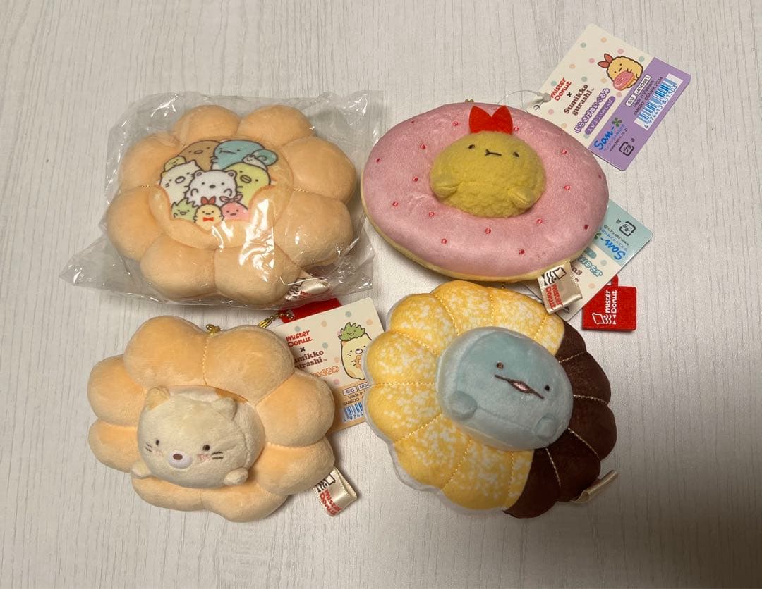 すみっコぐらし　ミスドコラボ　てのりぬいぐるみ他15点セット