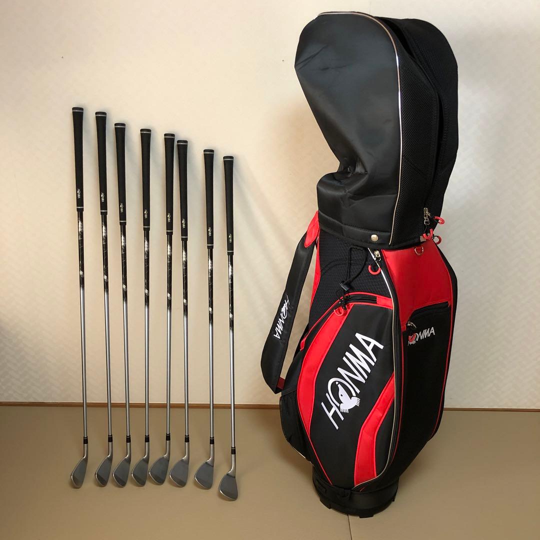 本間 HONMA VIZARD IN 55 S 　アイアン＆バッグセット