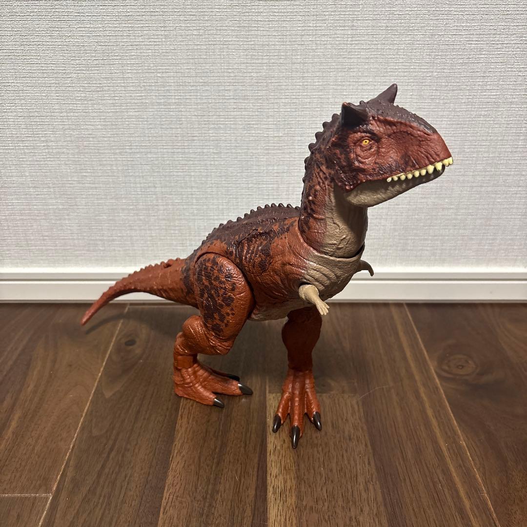 最終値下げ【美品】マテル　ジェラシックワールド　ダメージ！ひかる　カルノタウルス
