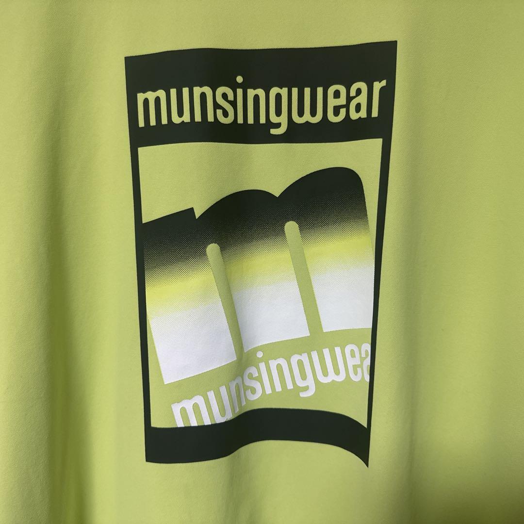 Munsingwear マンシングウェア ビッグロゴ 半袖 モックネック シャツ