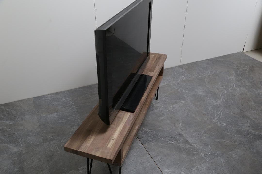 ブラックウォルナット■テレビボード■1200ｍｍ幅■ローテーブル■アイアン