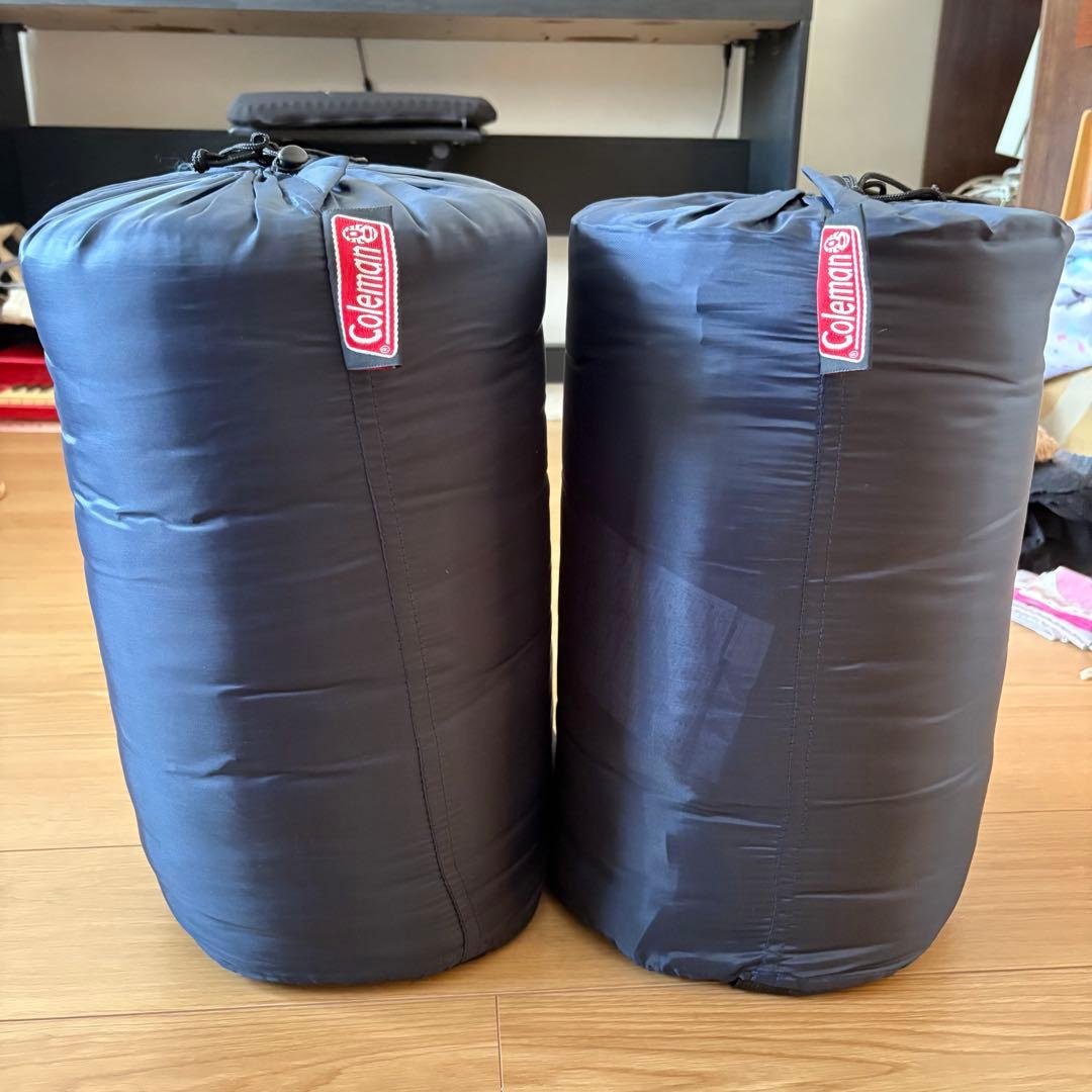 【美品2個セット】Coleman コールマン 寝袋 スリーピングバッグ フリース