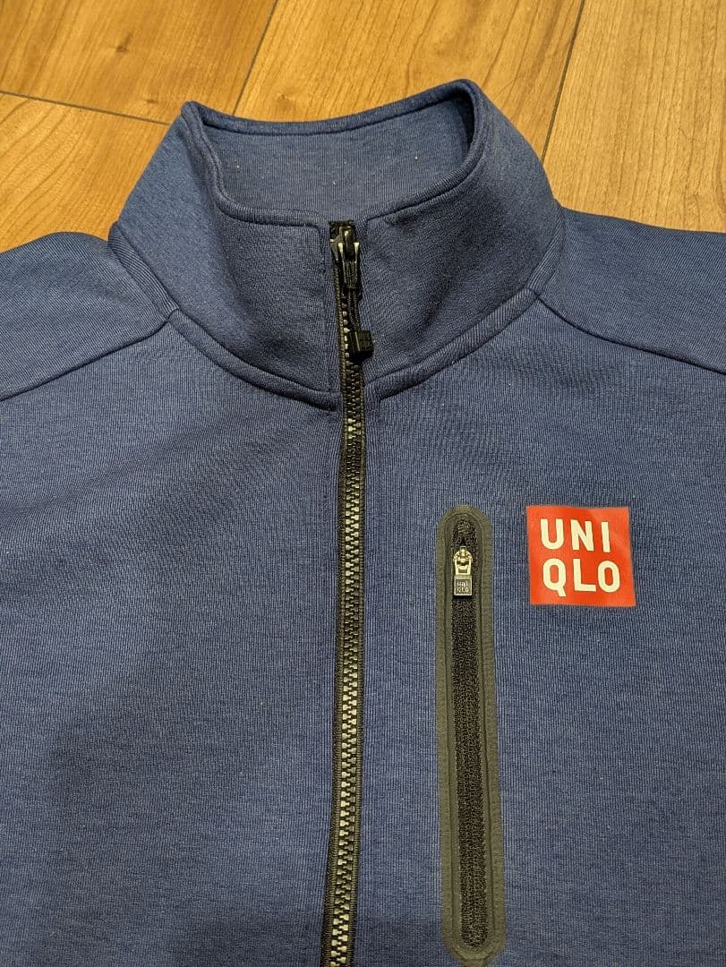 し*ん様 ジョコビッチ UNIQLO ネイビー ジップアップジャケット