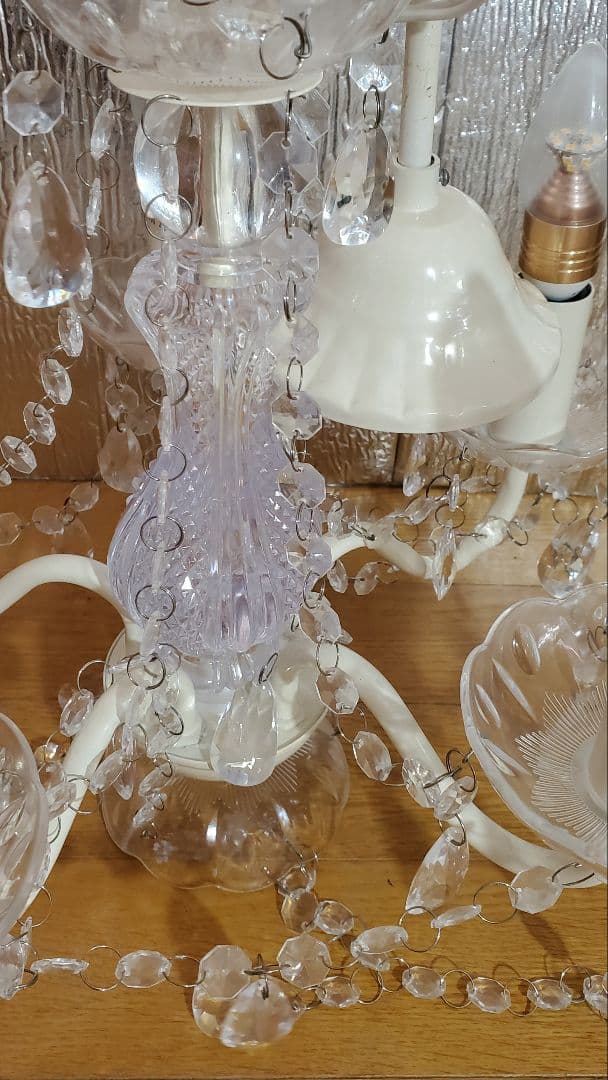 5灯シャンデリア 　エア・リゾーム 　LED電球付き　取付簡単 　天井照明