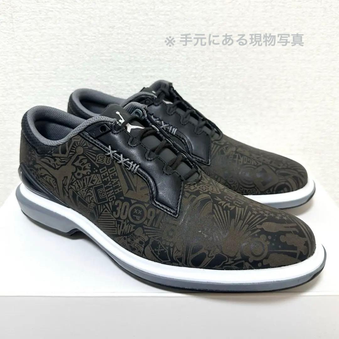 ナイキ ゴルフ 27 ジョーダン ゴルフ シューズ 靴 スパイク 総柄 黒