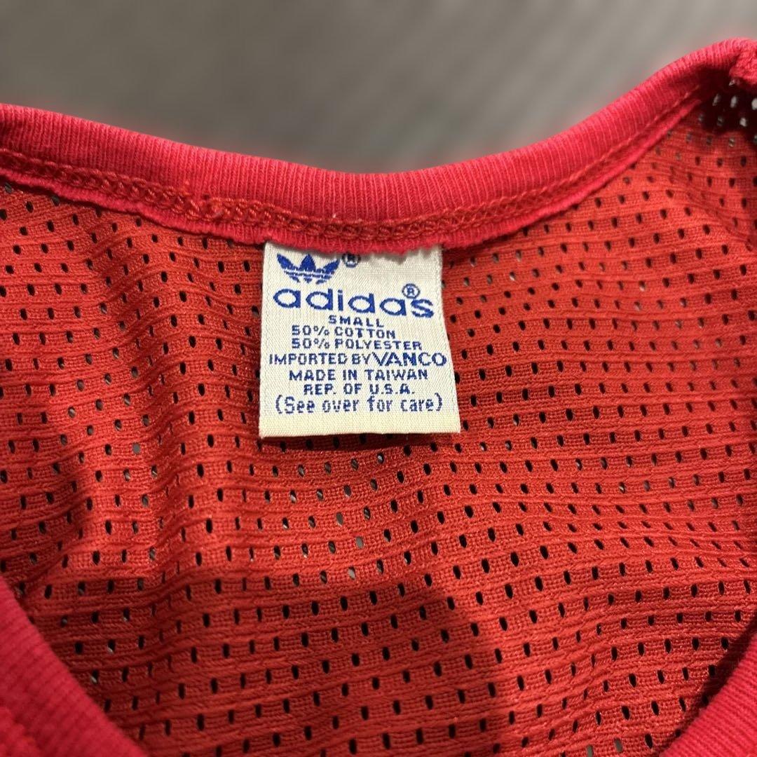 80s90s!キッズ！adidas CC CP タンクトップ S 赤