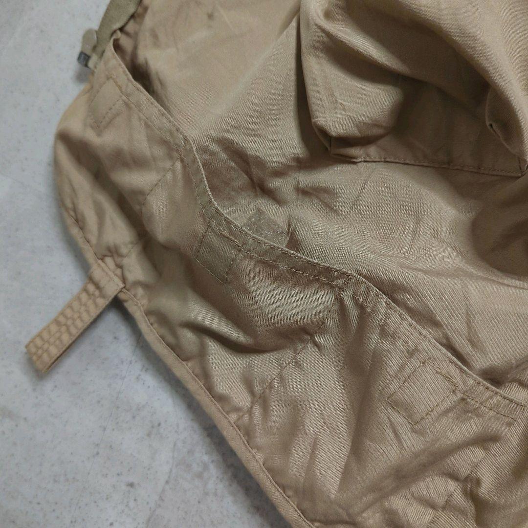 90sL.L.Beanフィッシングベストベージュ多ポケット短丈アウトドアテック系