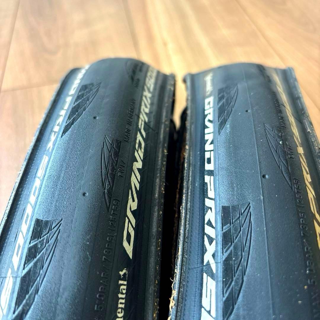 【低走行】CONTINENTAL グランプリ5000S TRチューブレスタイヤ