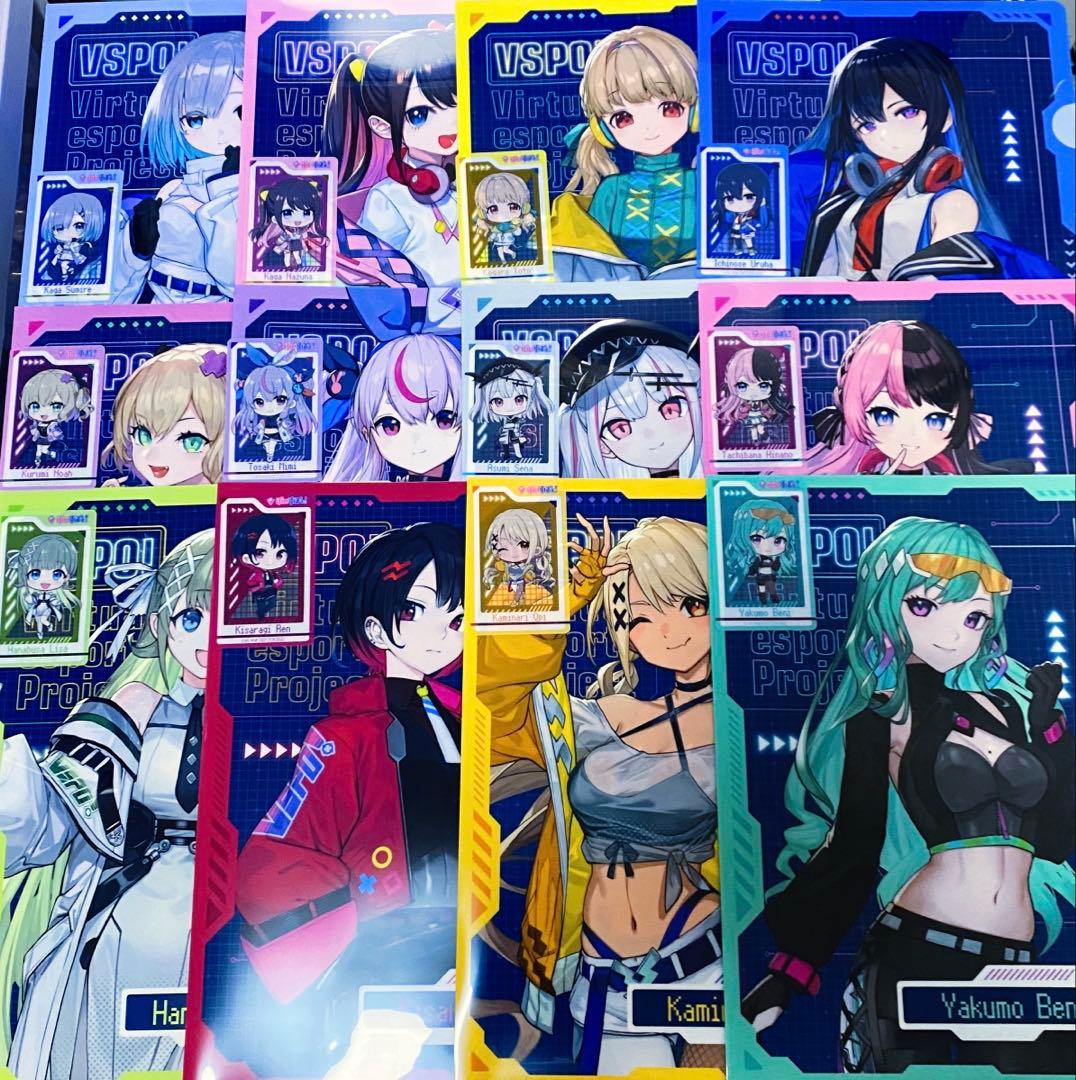 ぶいすぽっ！　GIGO クリアファイル　クリアしおり　全12種類フルコンプリート