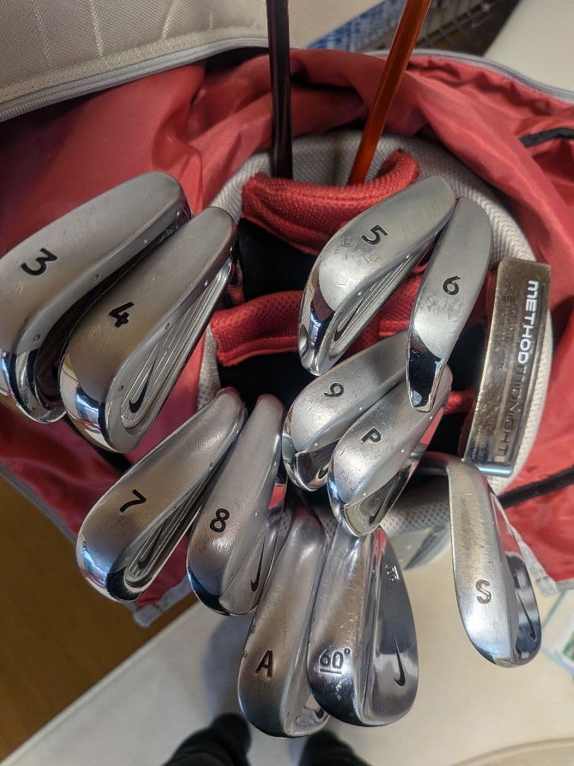 ナイキゴルフ 14本フルセット nikegolf プロコンボ キャディバッグ付き