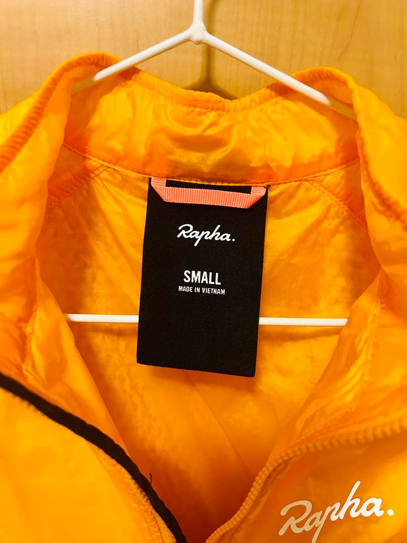 q*q様 Rapha サイクルジャケット S オレンジ ジレ 正規品