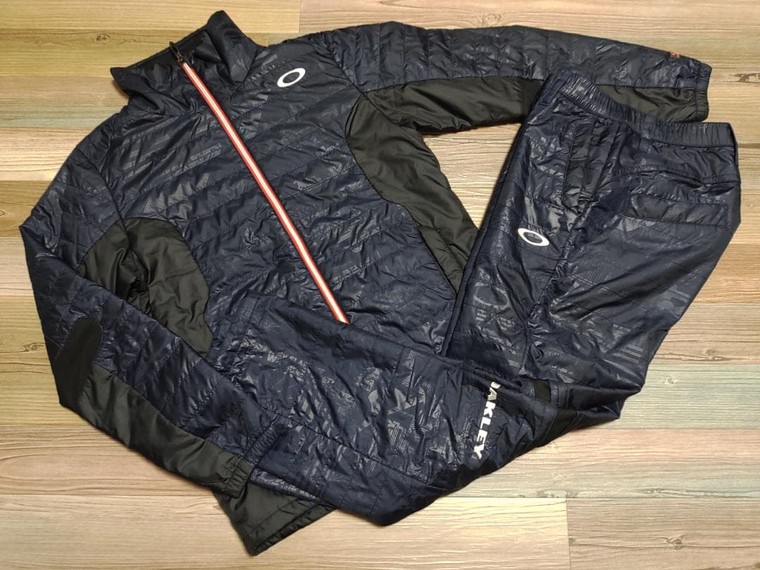K-318ji⛳️オークリー⭐OAKLEYジャケット&パンツ 上下 紺
