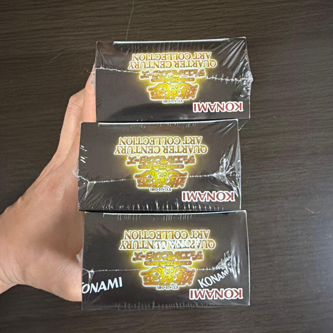 遊戯王 クォーター センチュリー アート コレクション 3box シュリンク付き