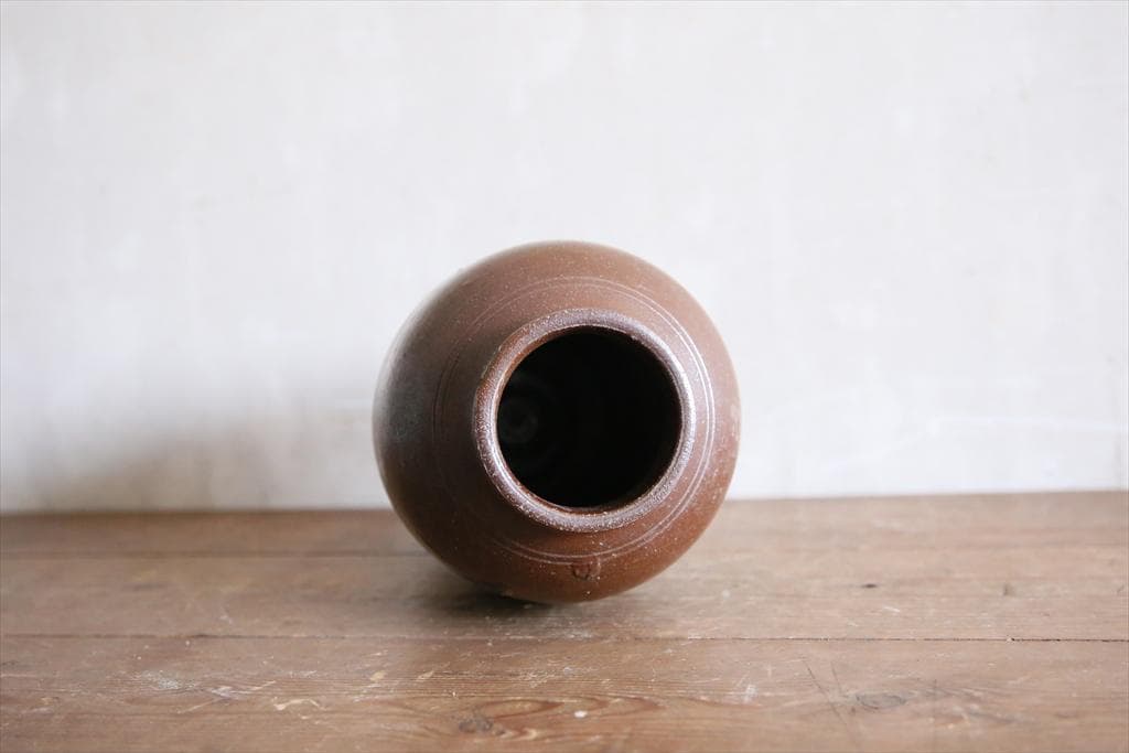 フランスアンティーク陶器ボトル//花瓶花器フラワーべース/オブジェ(70-92)