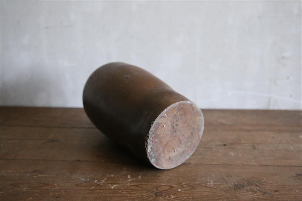 フランスアンティーク陶器ボトル//花瓶花器フラワーべース/オブジェ(70-92)