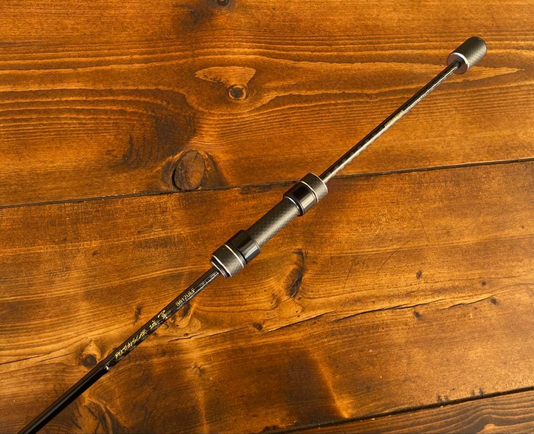 カーボンロッド　アジングロッド　S612ULF 183cm スピニング　ブラック