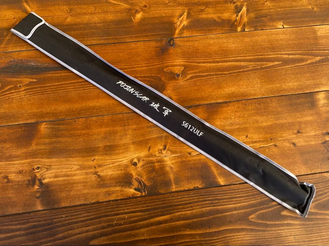 カーボンロッド　アジングロッド　S612ULF 183cm スピニング　ブラック