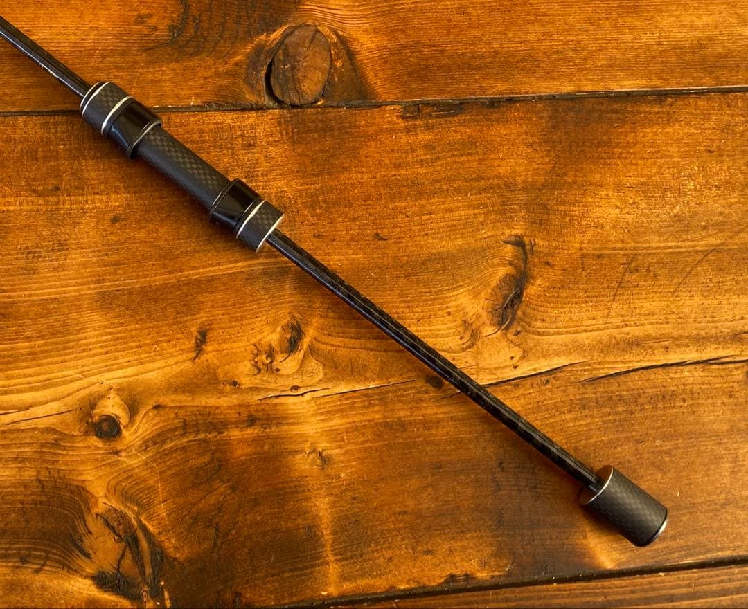 カーボンロッド　アジングロッド　S612ULF 183cm スピニング　ブラック