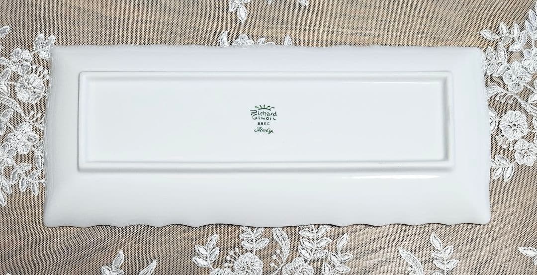 ラシュモア リチャードジノリ ベッキオホワイト 長方形皿 新品