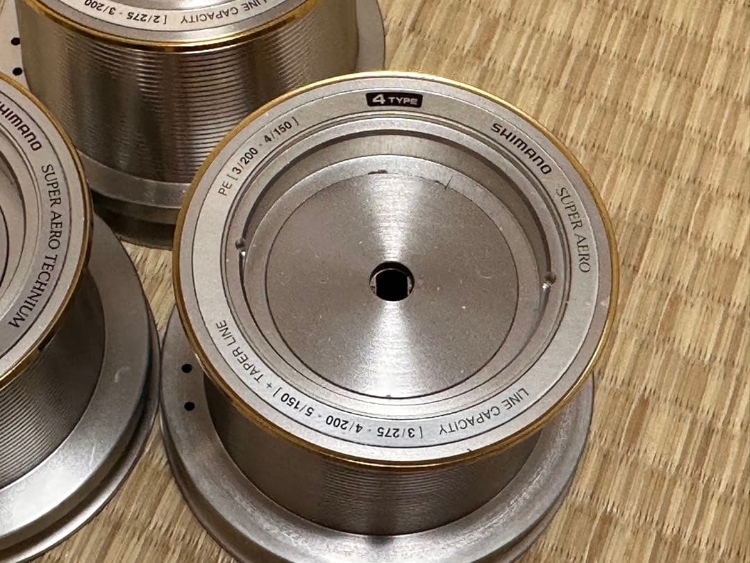 シマノ スーパーエアロ テクニウム 替スプール3個セット 美品！