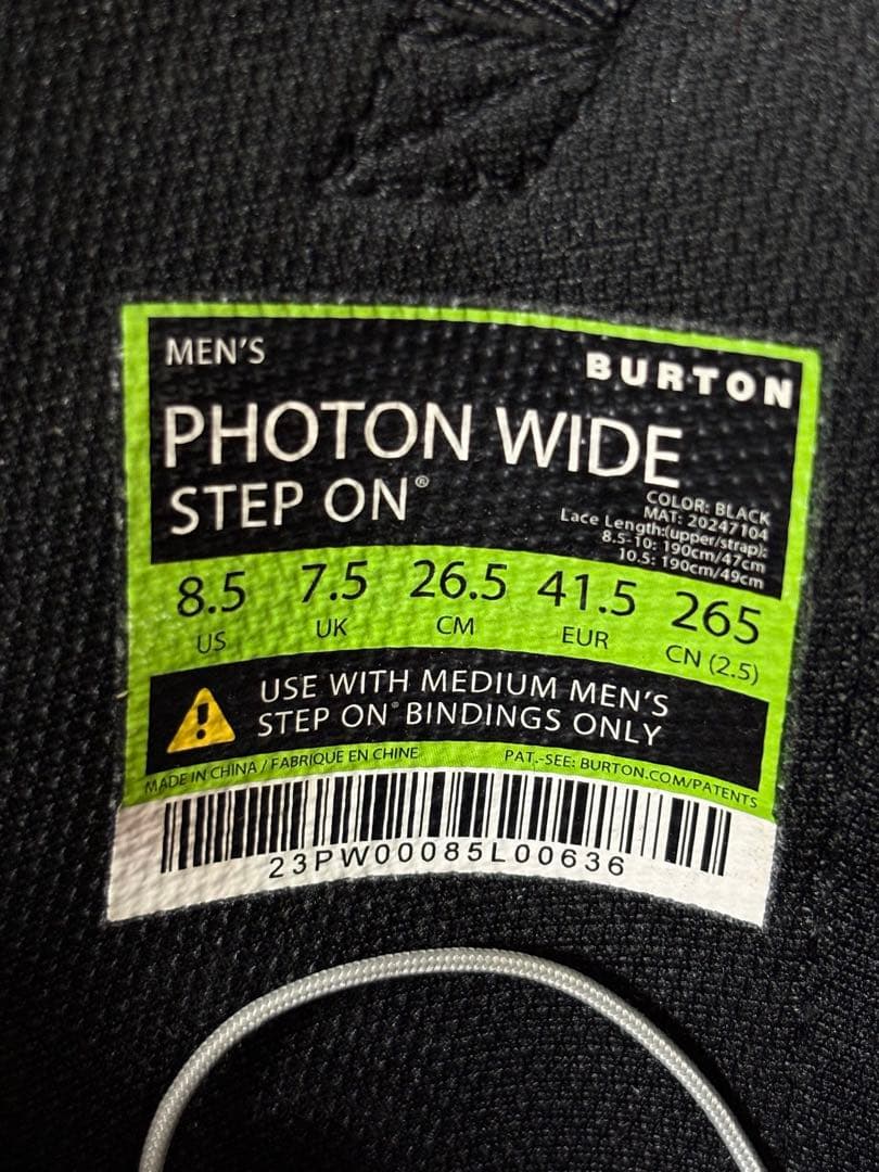 BURTON Step On PHOTON ステップオン フォトン26.5