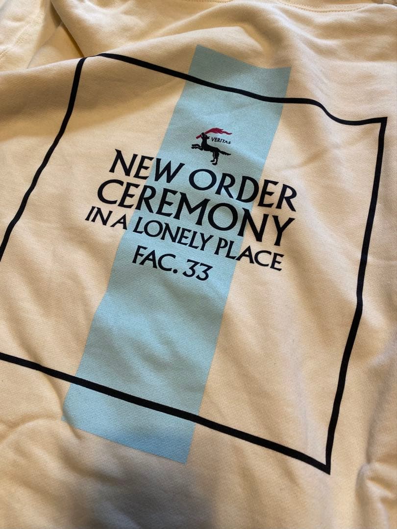 NEW ORDER CEREMONY フード付きパーカー　オフホワイト XXL