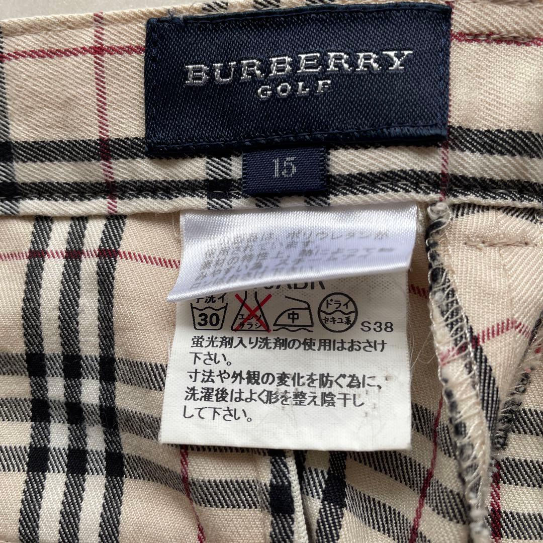 【15号2XL】BURBERRY GOLF ノバチェック柄　パンツ　大きめ