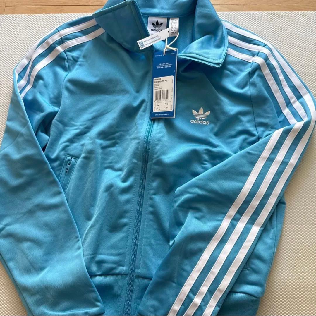 【週末限定セール】adidas FIREBIRD トラックトップ 水色 S相当