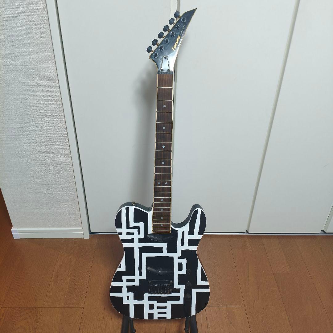 【ジャンク】フェルナンデス　TEJ-改　布袋モデルペイント自作　ピックアップなし