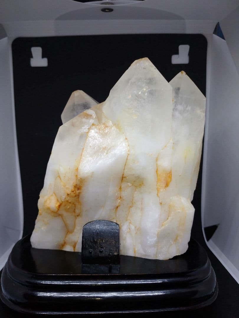 天然石■水晶■原石■ロッククリスタルクォーツ■カチ割■ラフ■専用台座付き②