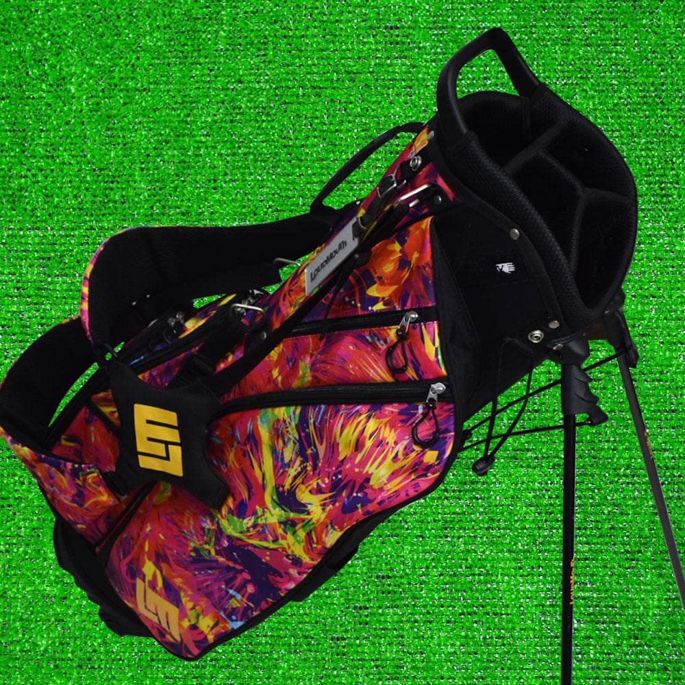 LOUDMOUTH/ラウドマウス/スタンド式 キャディーバック【ペイント柄】美品