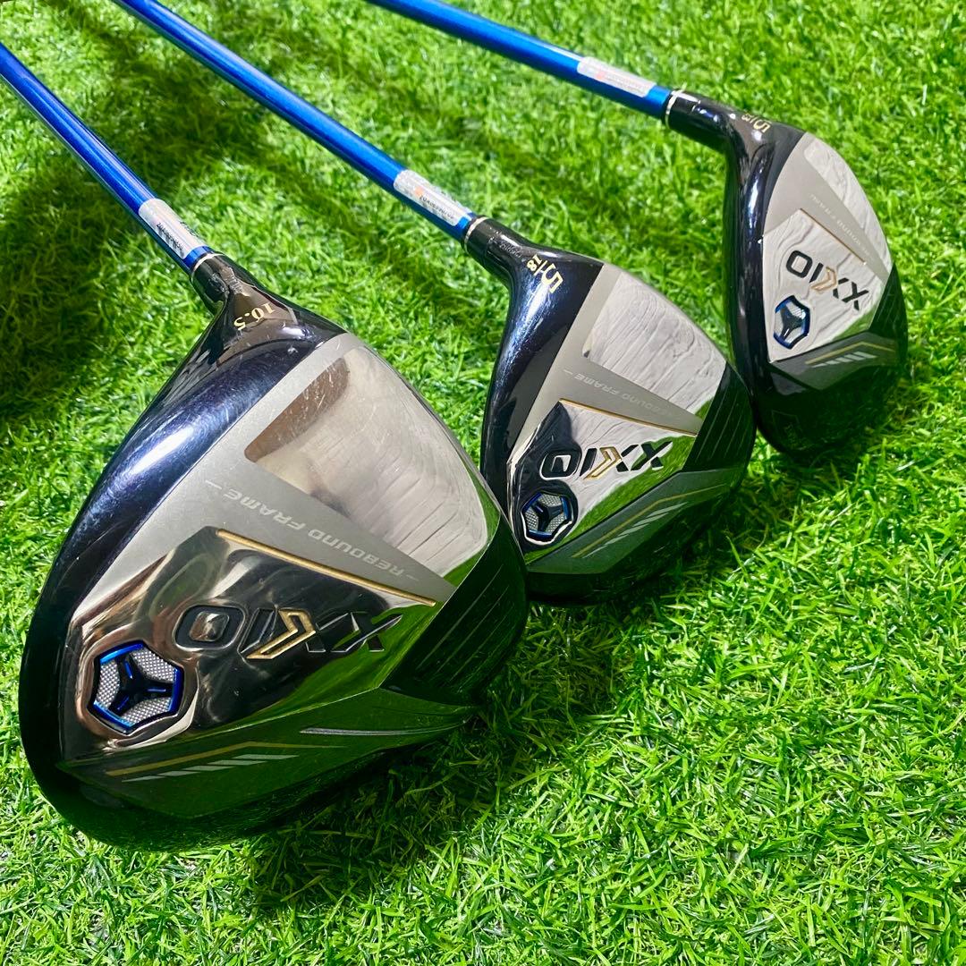 ゼクシオ13 ゴルフクラブ 3本 ドライバー 5W H5 左 レフティ R 美品