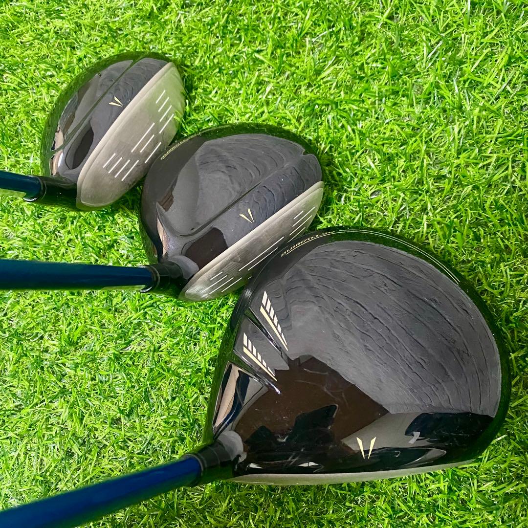 ゼクシオ13 ゴルフクラブ 3本 ドライバー 5W H5 左 レフティ R 美品