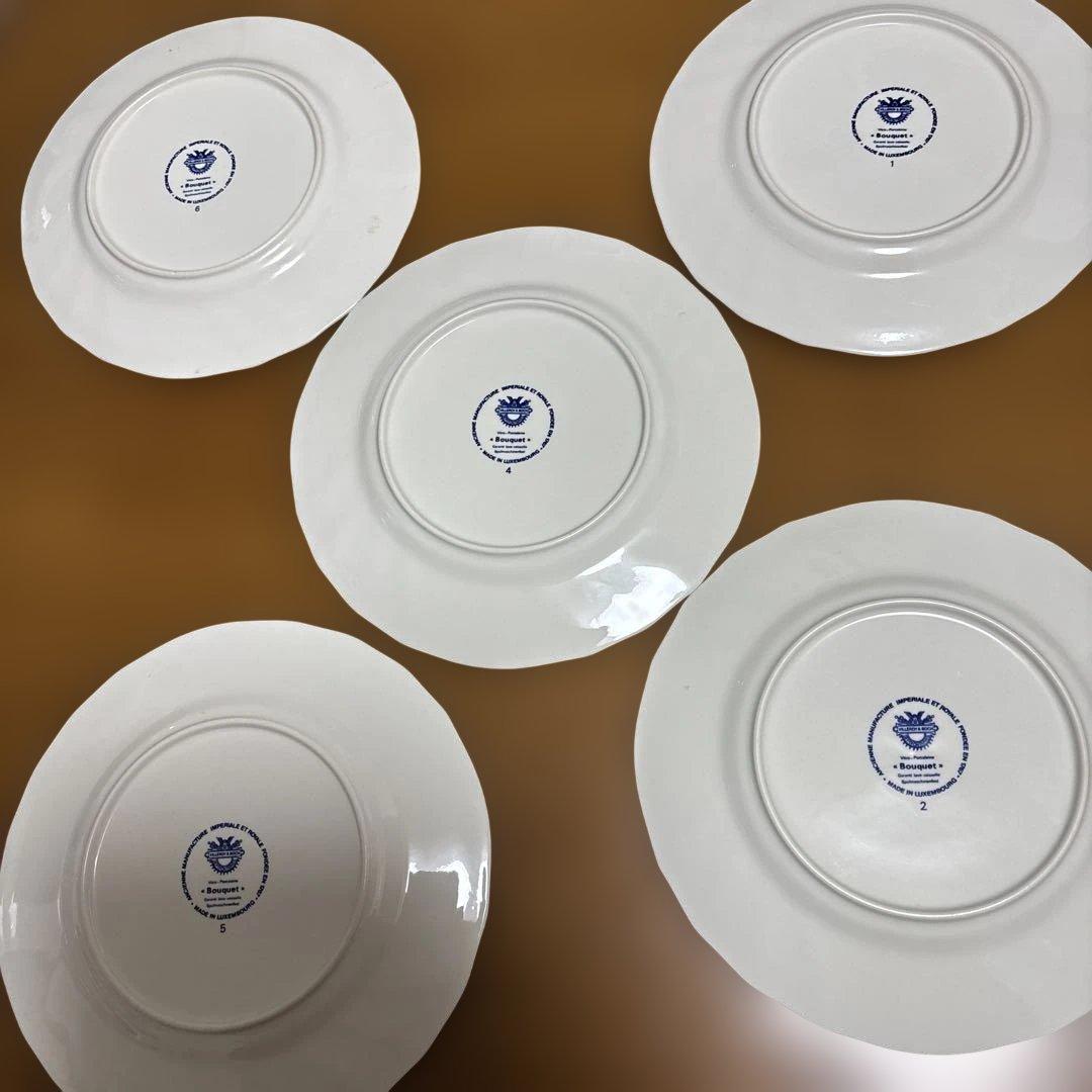 VILLEROY & BOCH 花のプレート5枚