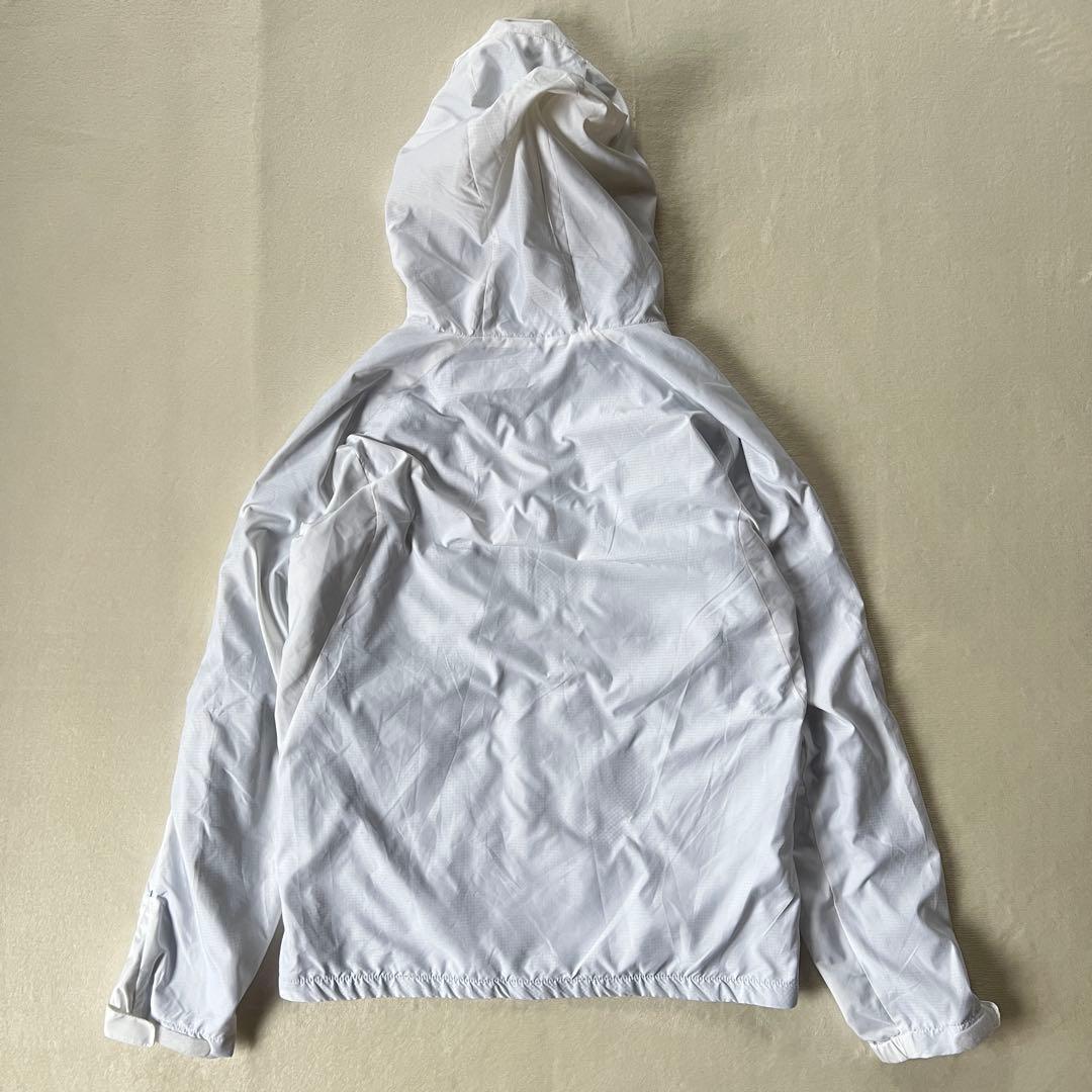 DESCENTE デサント M 上下セットアップ ナイロンジャケット 白ホワイト