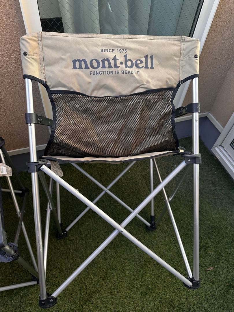 モンベルmont-bell ベースキャンプチェア2脚セット　アウトドア折りたたみ