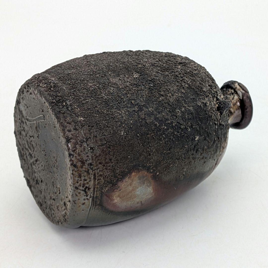 備前焼 窯変徳利 合箱合布 酒器 とっくり 食器 容器 一輪挿し花入 花器 花瓶