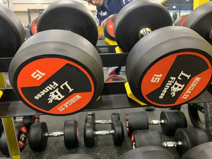 ラバーダンベル　　22.5kg 2個