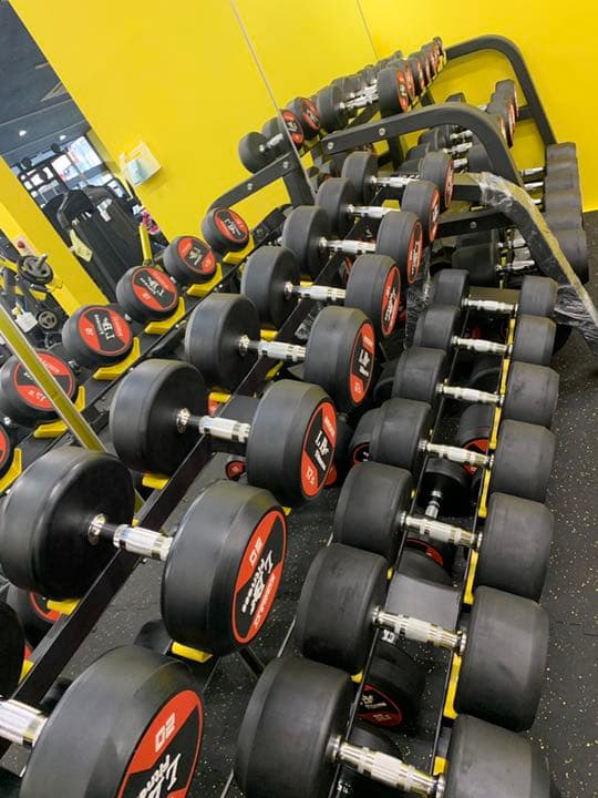 ラバーダンベル　　22.5kg 2個