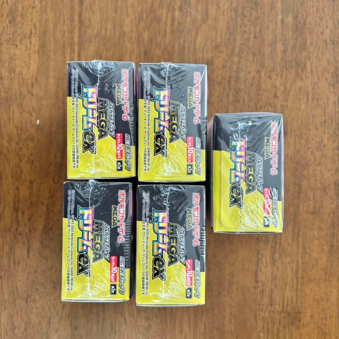 新品未開封シュリンク付　ポケモンカードゲーム MEGA ドリームex 5BOX
