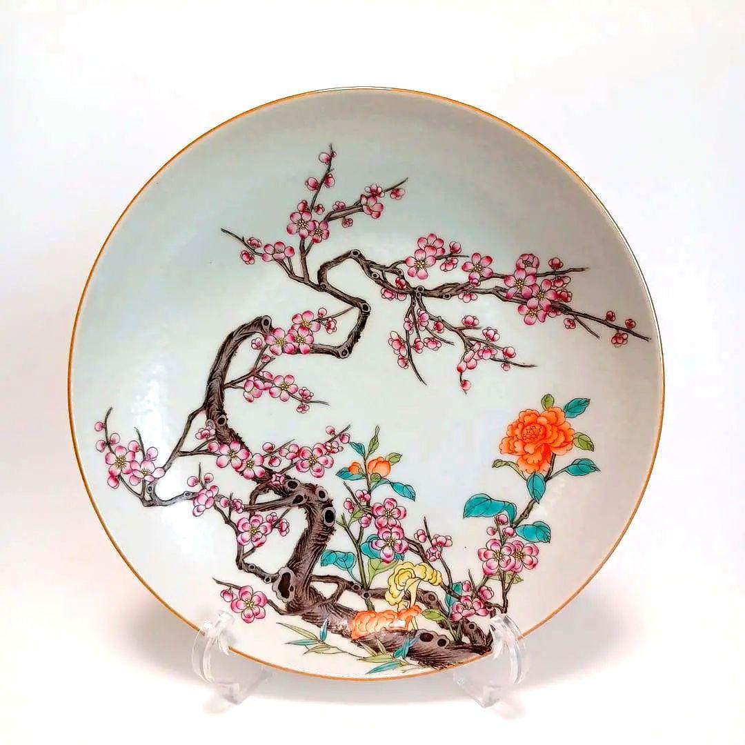 粉彩花文皿